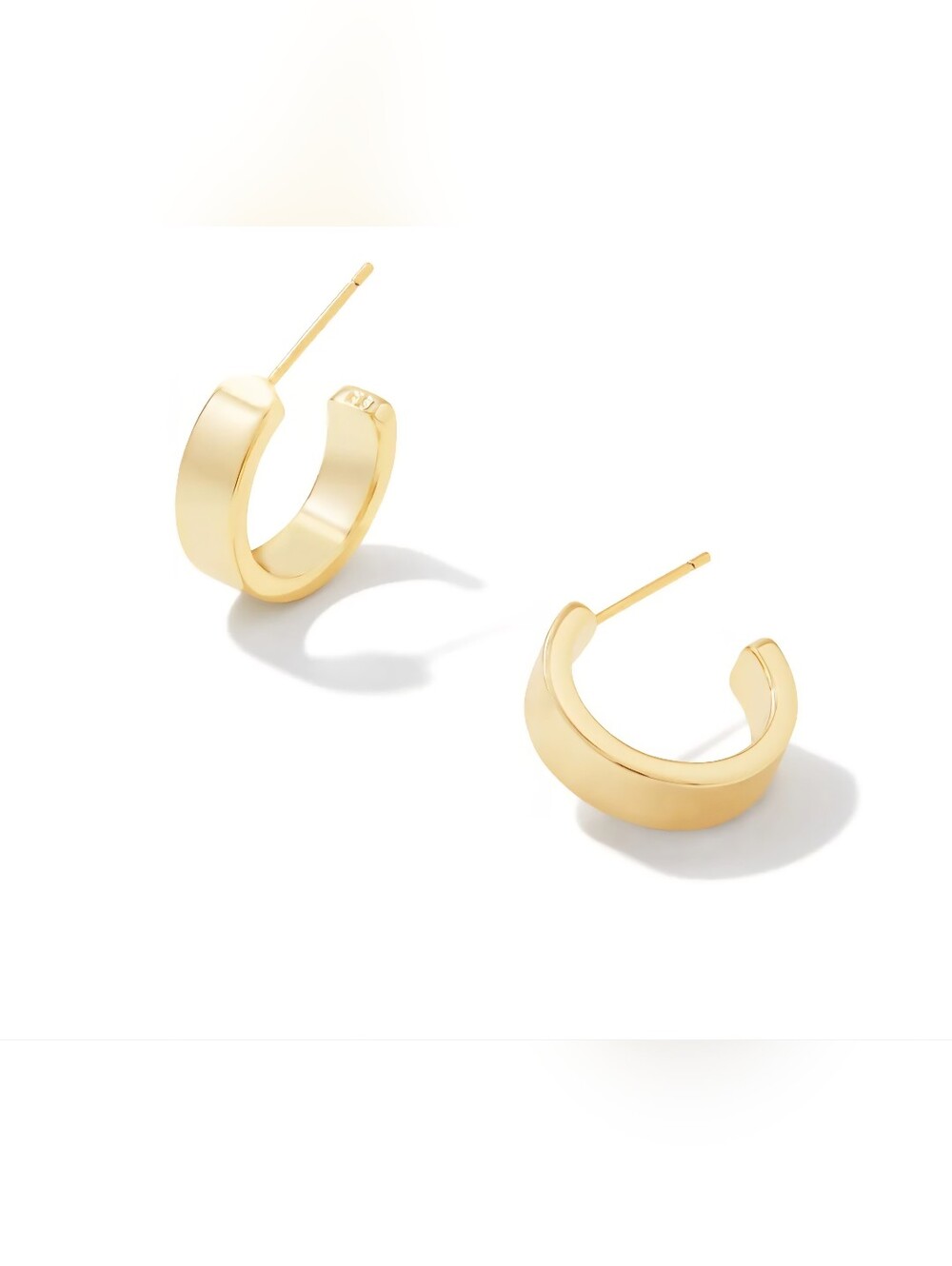 Kendra Scott Henry Huggie Hoop Earrings Gold NWT